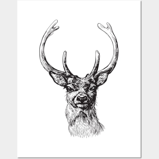 Deer Wall Art by katerinamk